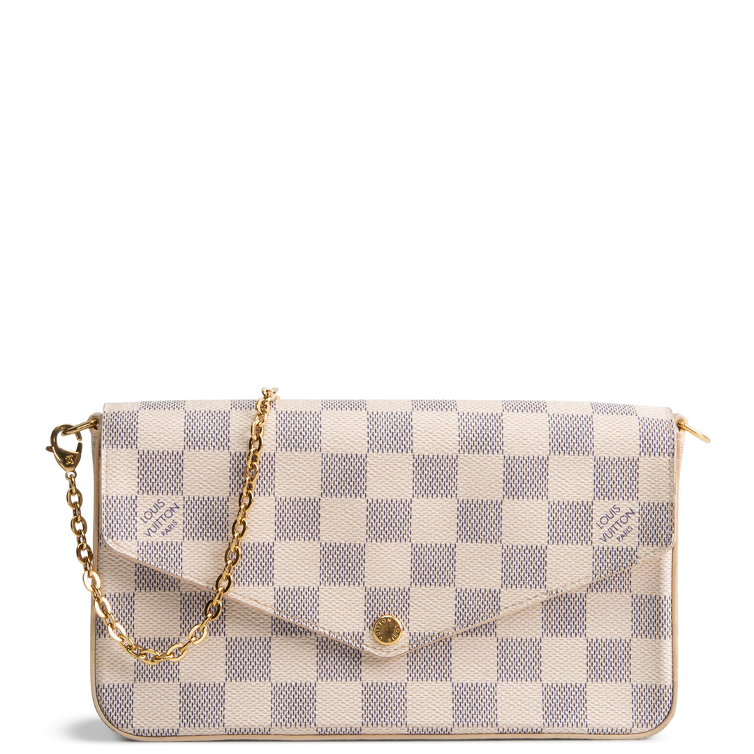 LOUIS VUITTON Damier Azur Felicie Pochette