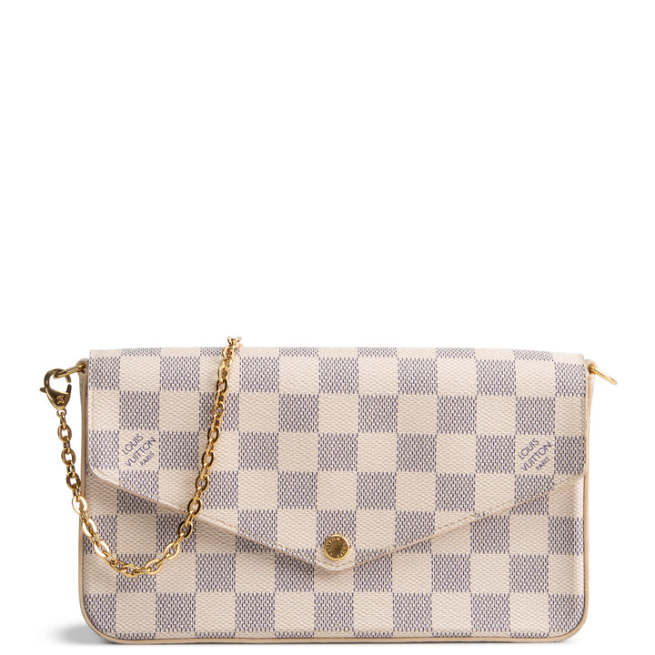 LOUIS VUITTON Damier Azur Felicie Pochette