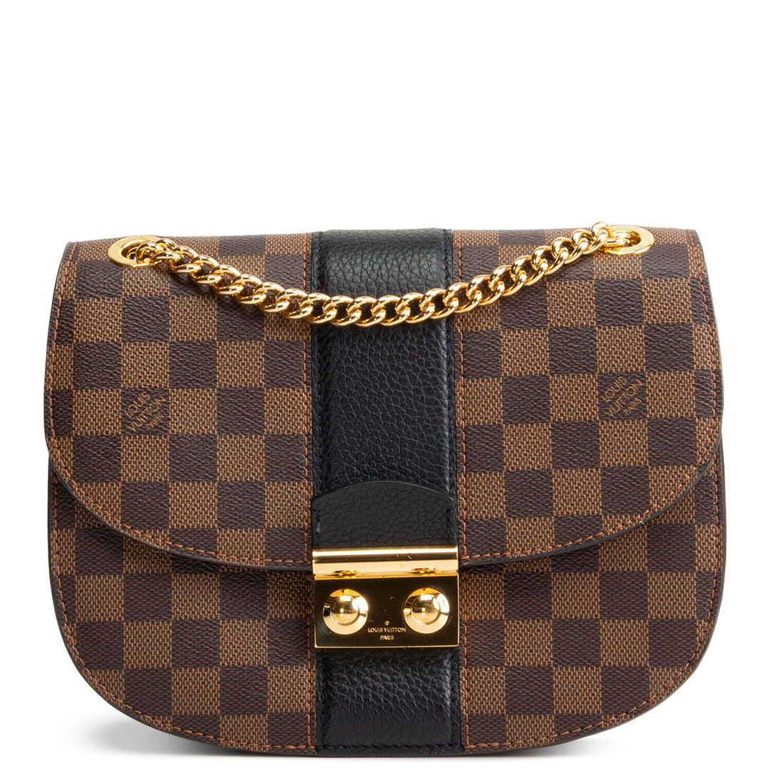 LOUIS VUITTON Damier Ebene Wight Shoulder Bag - Black