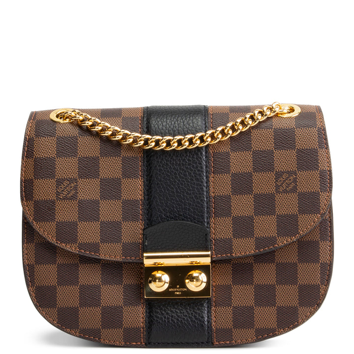 LOUIS VUITTON Damier Ebene Wight Shoulder Bag - Black