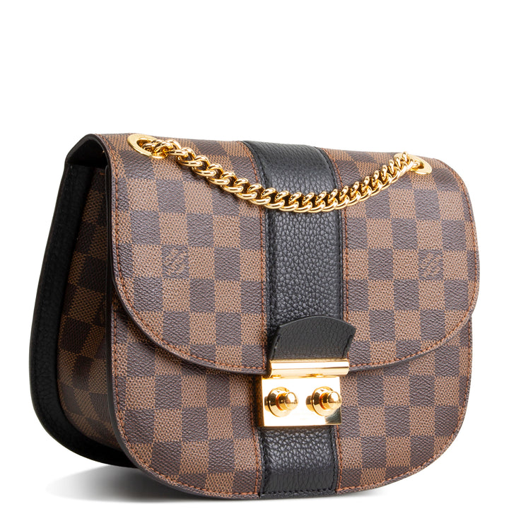 LOUIS VUITTON Damier Ebene Wight Shoulder Bag - Black