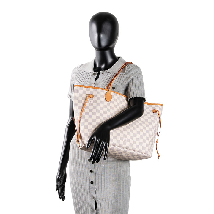 LOUIS VUITTON Damier Azur Neverfull MM