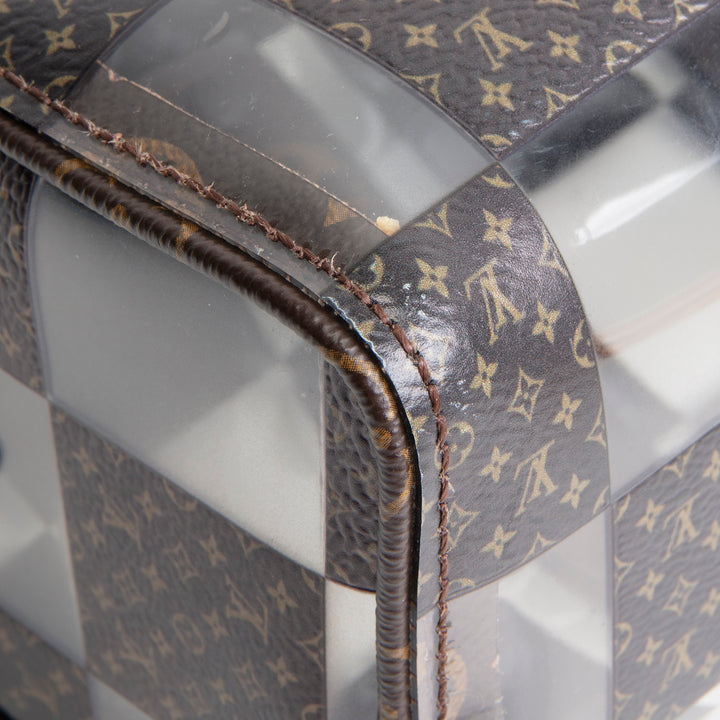 LOUIS VUITTON PVC Monogram Chess Keepall Bandouliere 25