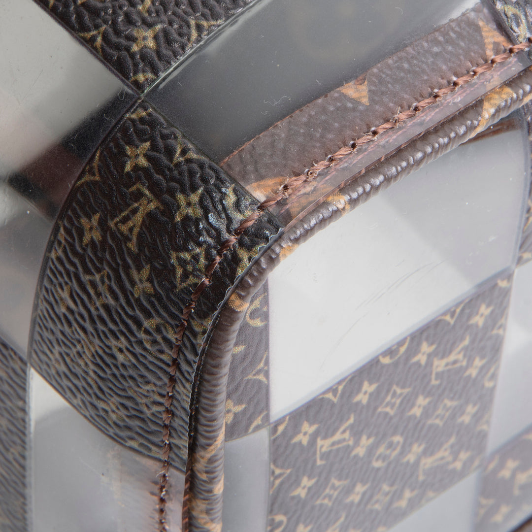 LOUIS VUITTON PVC Monogram Chess Keepall Bandouliere 25