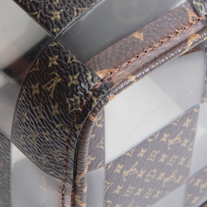 LOUIS VUITTON PVC Monogram Chess Keepall Bandouliere 25