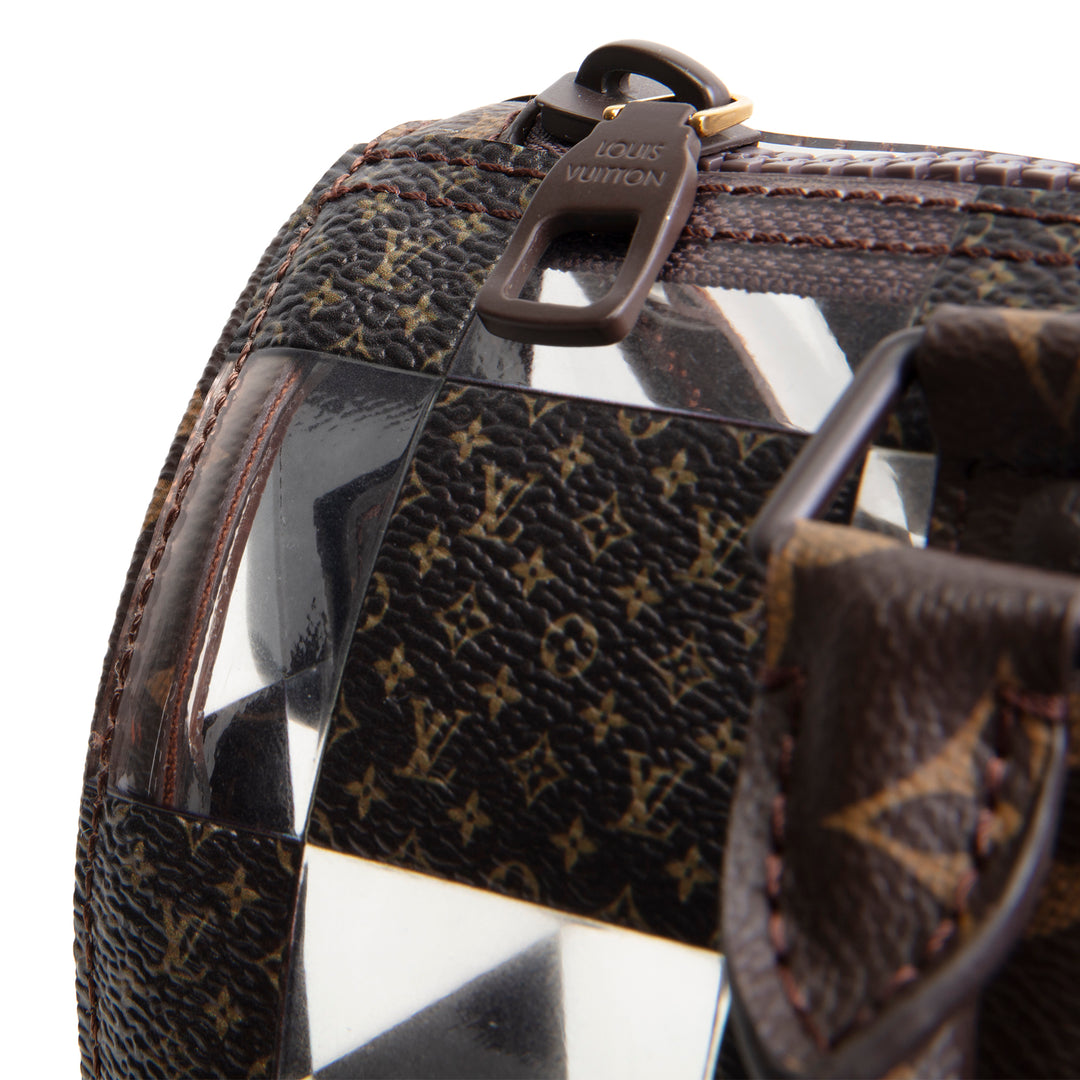 LOUIS VUITTON PVC Monogram Chess Keepall Bandouliere 25