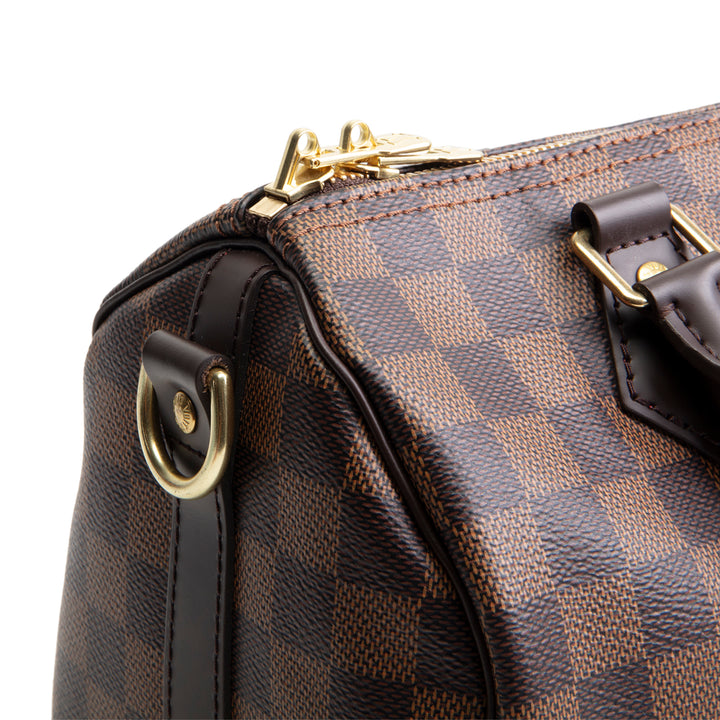 LOUIS VUITTON Damier Ebene Speedy Bandouliere 25