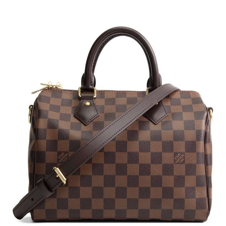 LOUIS VUITTON Damier Ebene Speedy Bandouliere 25