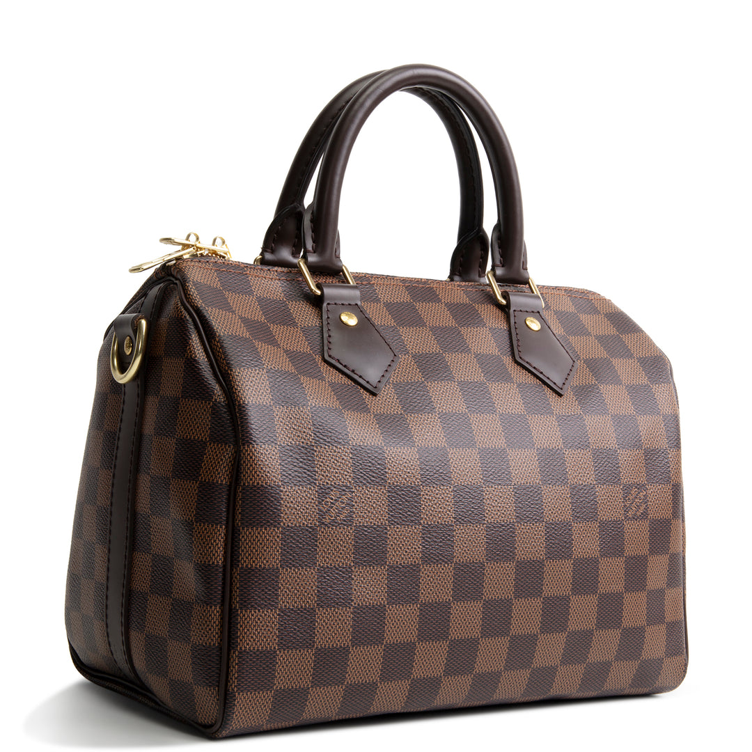 LOUIS VUITTON Damier Ebene Speedy Bandouliere 25