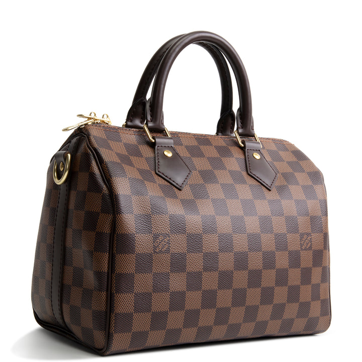 LOUIS VUITTON Damier Ebene Speedy Bandouliere 25