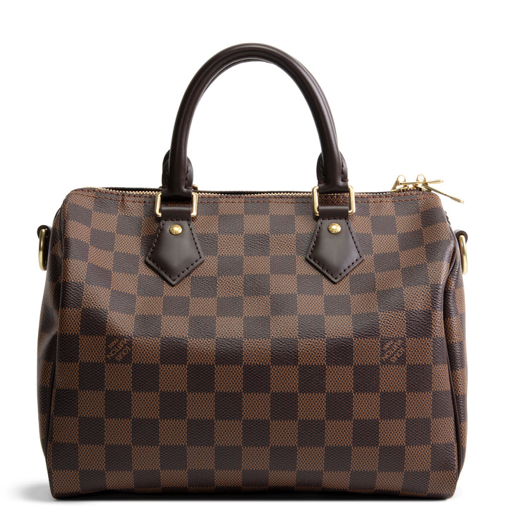 LOUIS VUITTON Damier Ebene Speedy Bandouliere 25