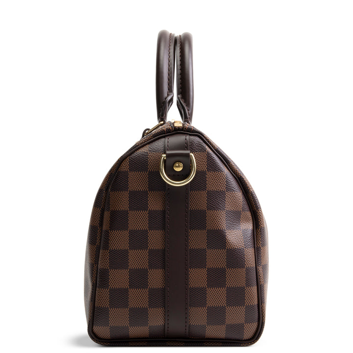 LOUIS VUITTON Damier Ebene Speedy Bandouliere 25