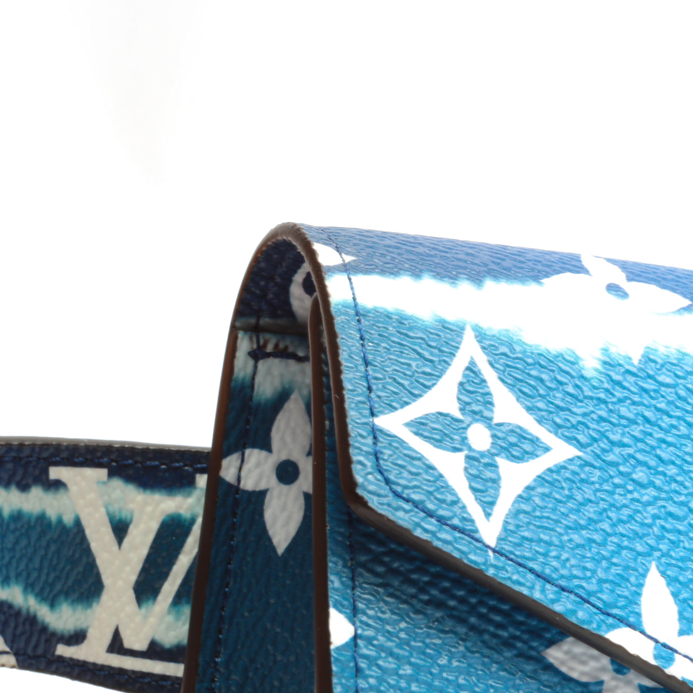 Louis Vuitton Daily Multi Pocket Belt LV Escale 30MM Bleu for Sale