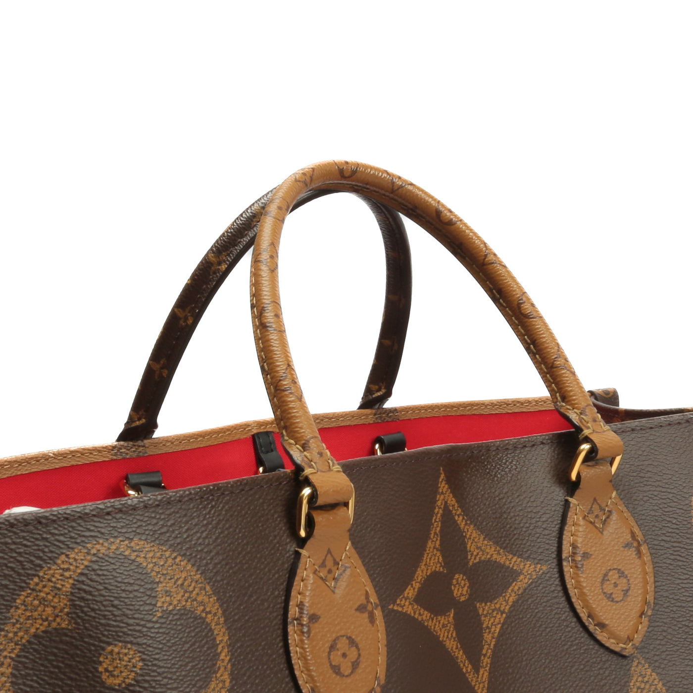 Louis Vuitton Onthego GM Monogram Tote Bag Red