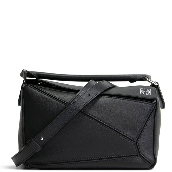 ハンドバッグ LOEWE HAND BAG (AP22P22X07 BLACK) Medium Ola bag in raffia and calfskin Green - LOEWE