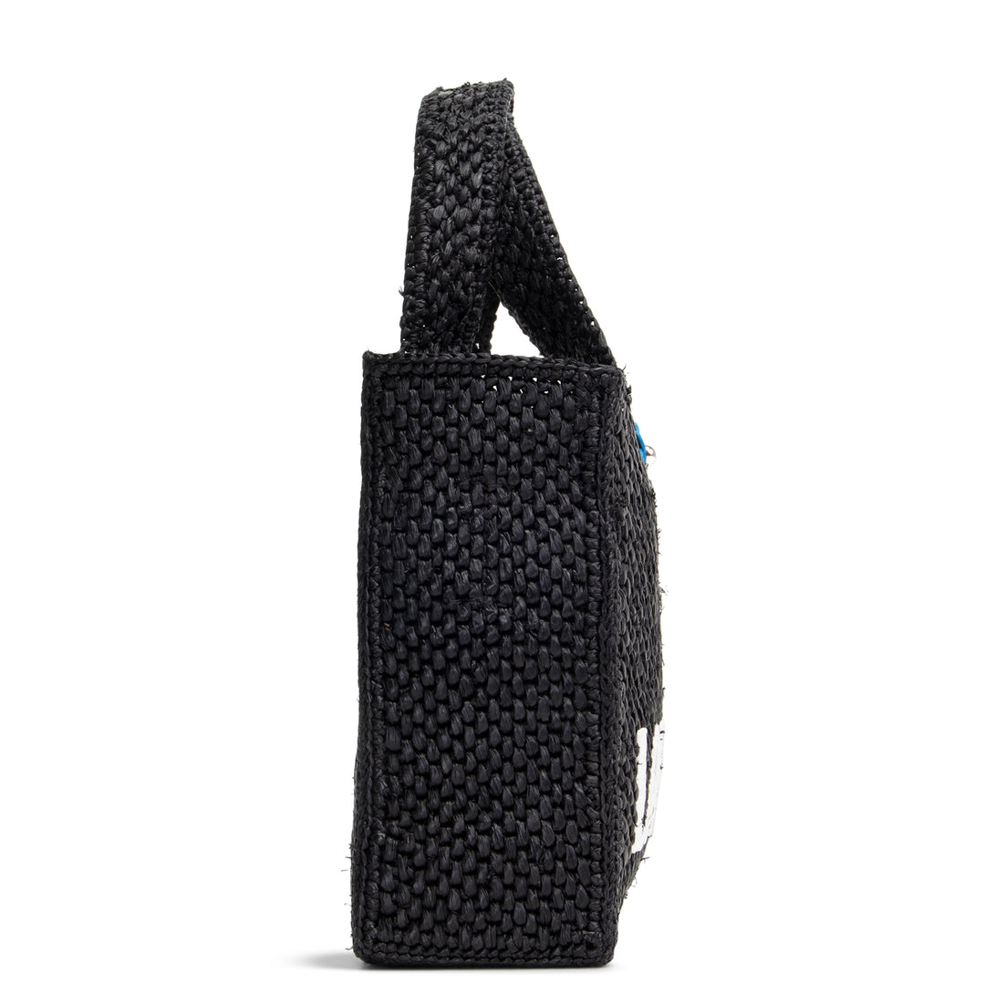 LOEWE Raffia Font Mini Tote - Black