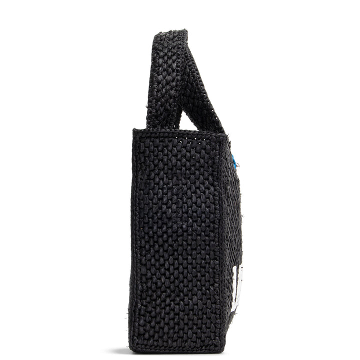 LOEWE Raffia Font Mini Tote - Black