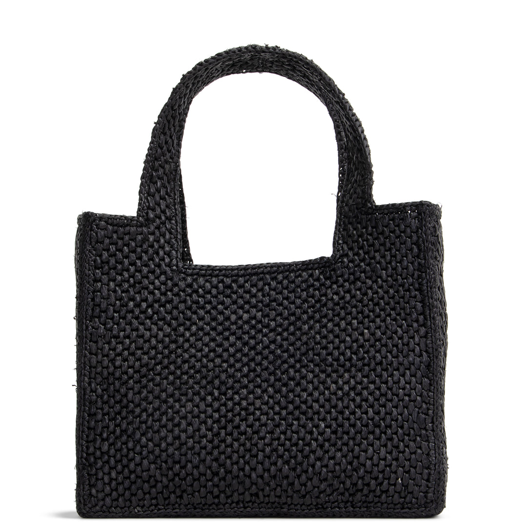 LOEWE Raffia Font Mini Tote - Black