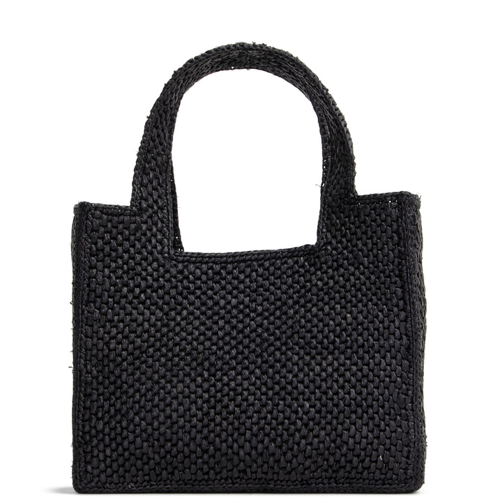 LOEWE Raffia Font Mini Tote - Black
