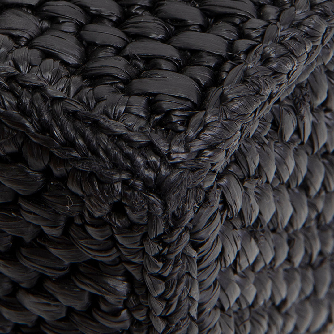 LOEWE Raffia Font Mini Tote - Black