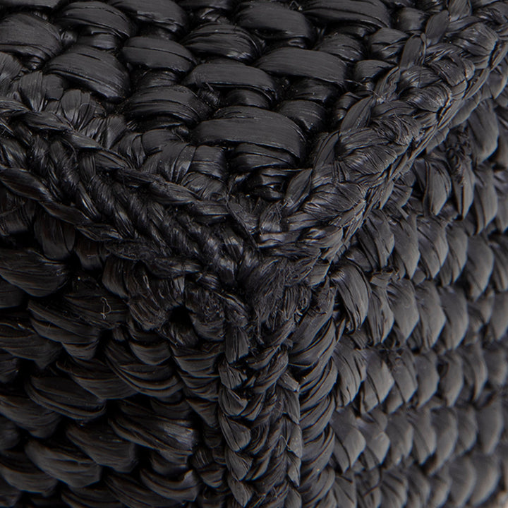 LOEWE Raffia Font Mini Tote - Black