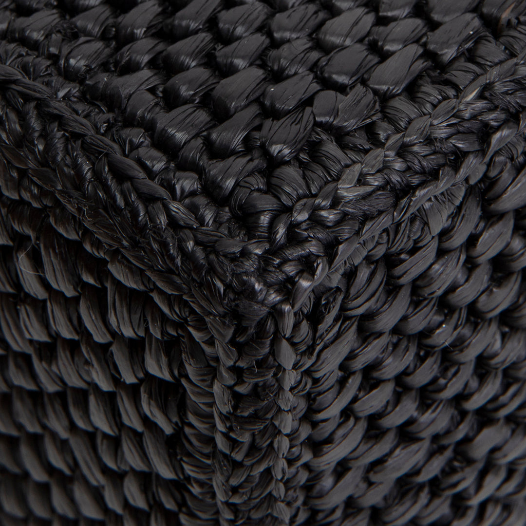 LOEWE Raffia Font Mini Tote - Black