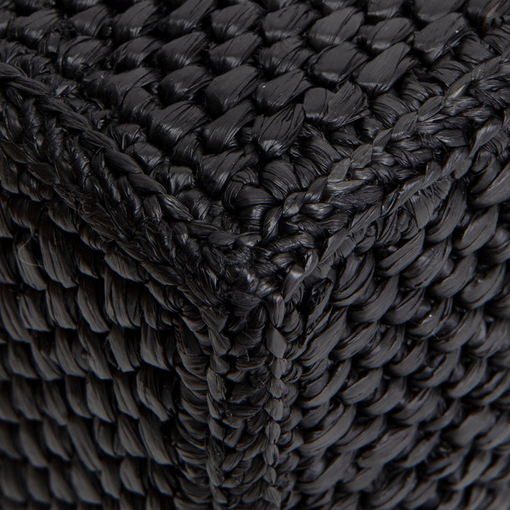 LOEWE Raffia Font Mini Tote - Black