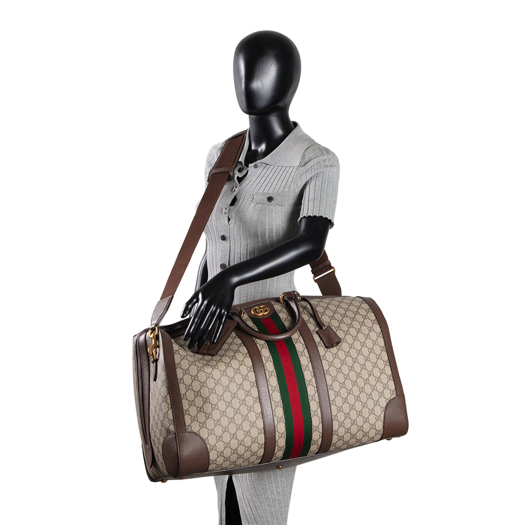 GUCCI GG Supreme Ophidia Duffle Bag - Large