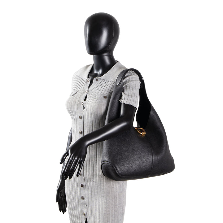 FERRAGAMO Gancio Hobo - Black