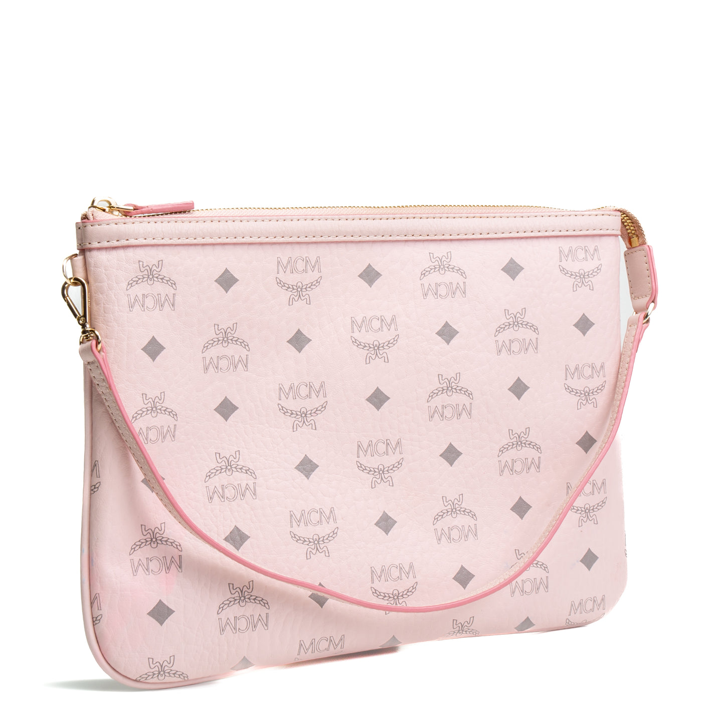 MCM Visetos Liz Pouch - Pink OUTLET FINAL SALE