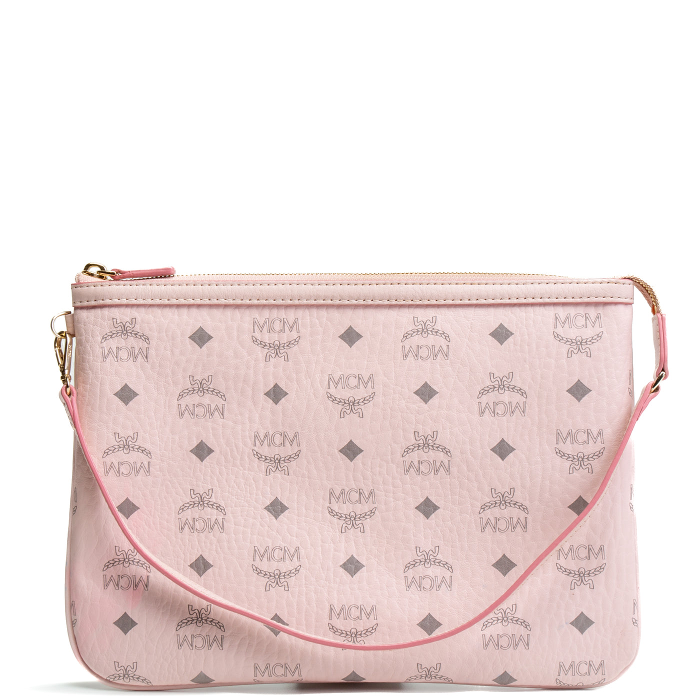 MCM Visetos Liz Pouch - Pink OUTLET FINAL SALE