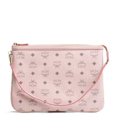 MCM Visetos Liz Pouch - Pink OUTLET FINAL SALE