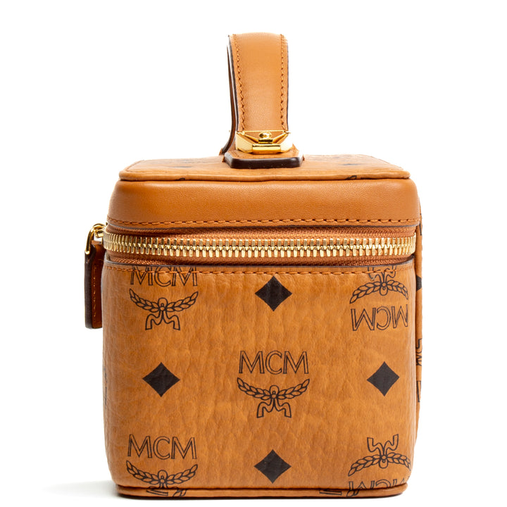 MCM Mini Rockstar Vanity Case - Cognac