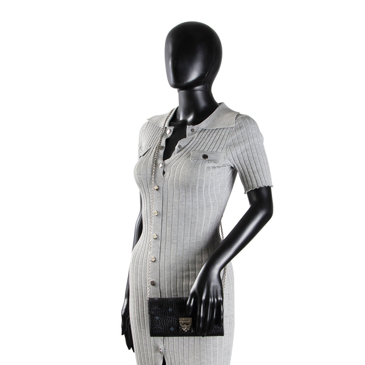 MCM Patricia Wallet on Chain - Black