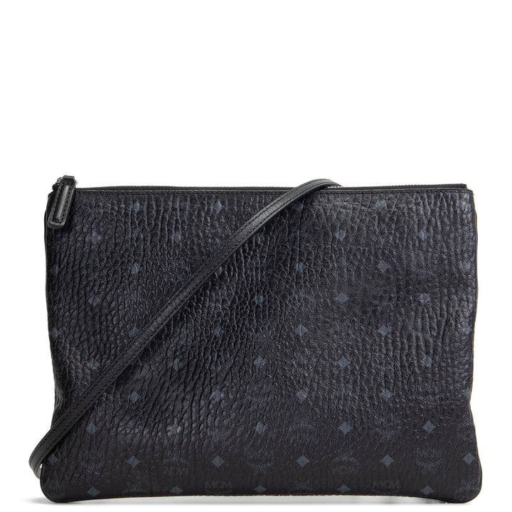 MCM Visetos Crossbody Pouch - Black - OUTLET - FINAL SALE
