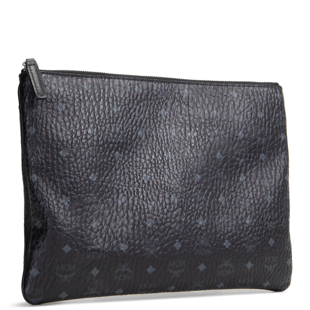 MCM Visetos Crossbody Pouch - Black - OUTLET - FINAL SALE