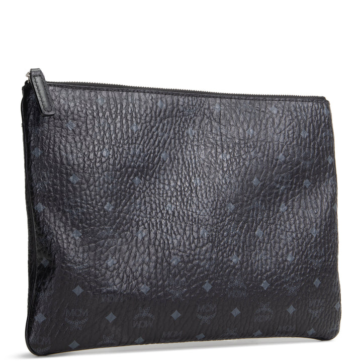 MCM Visetos Crossbody Pouch - Black - OUTLET - FINAL SALE