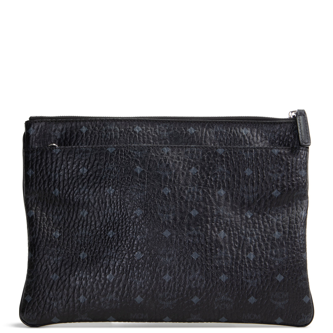 MCM Visetos Crossbody Pouch - Black - OUTLET - FINAL SALE