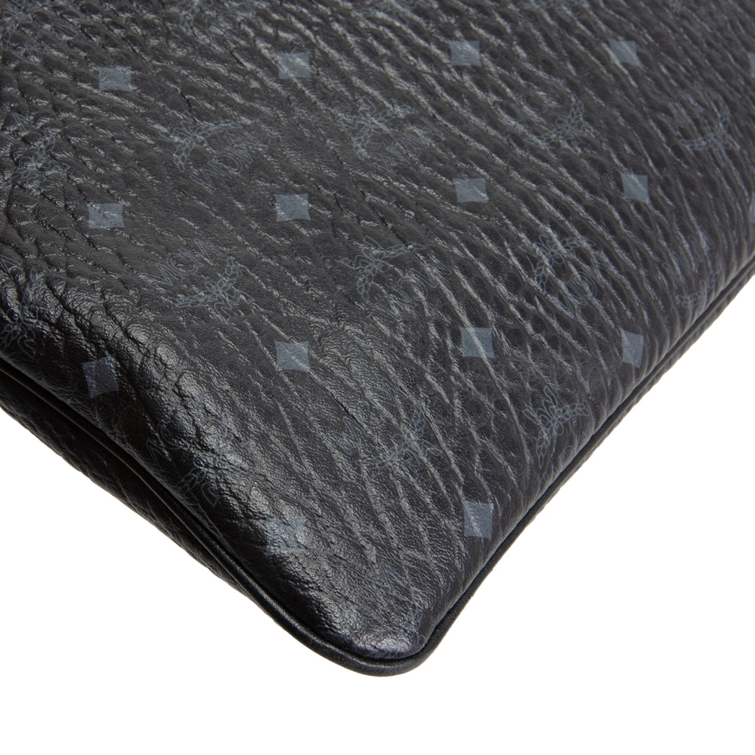 MCM Visetos Crossbody Pouch - Black - OUTLET - FINAL SALE