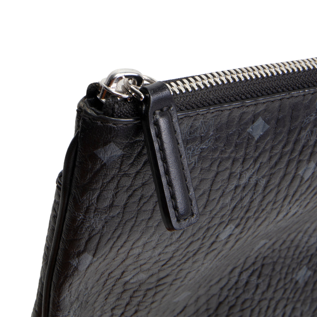 MCM Visetos Crossbody Pouch - Black - OUTLET - FINAL SALE