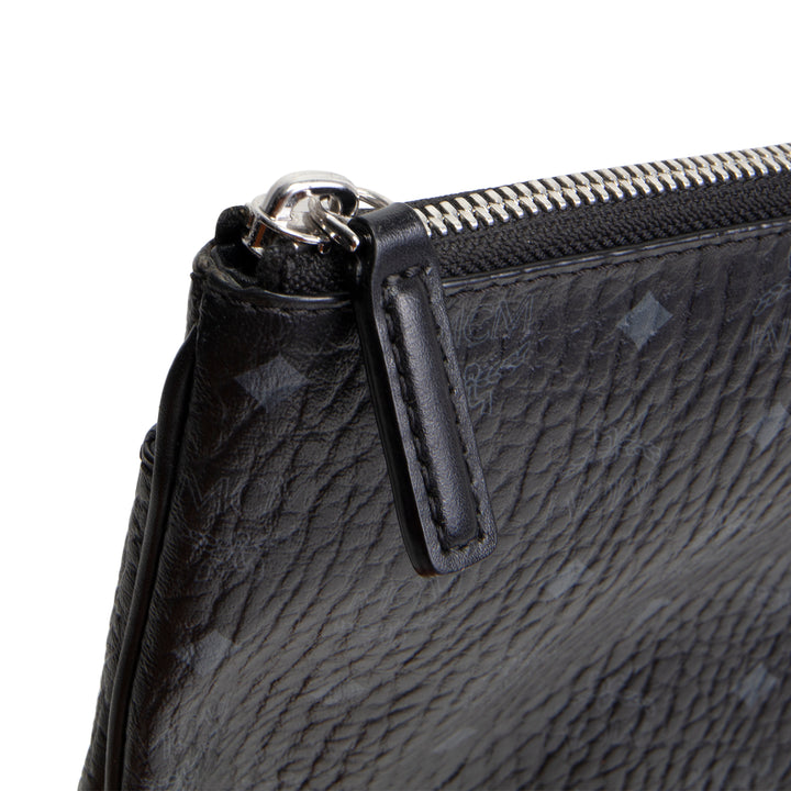MCM Visetos Crossbody Pouch - Black - OUTLET - FINAL SALE