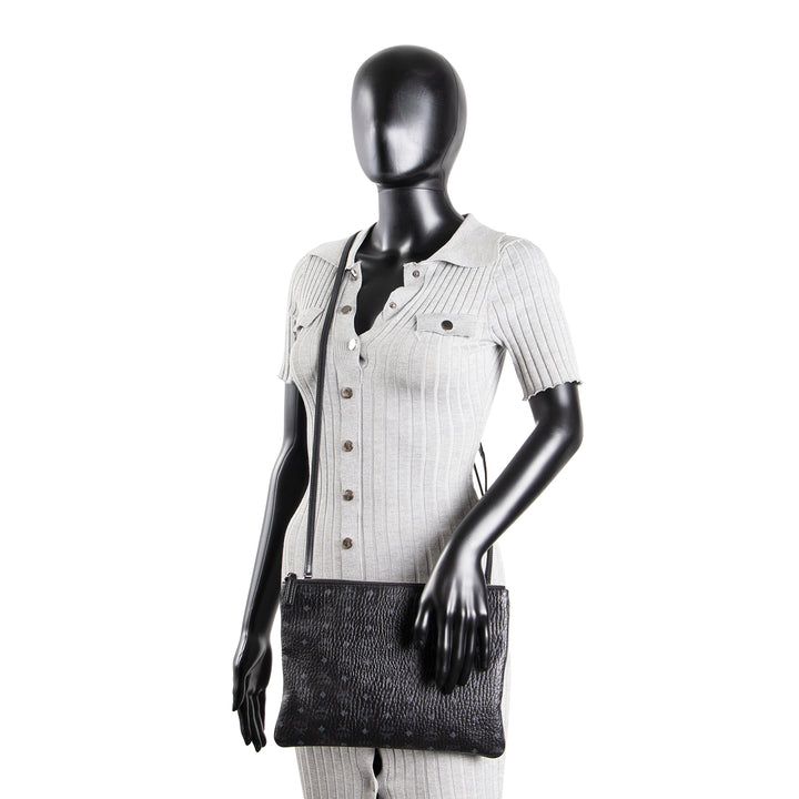 MCM Visetos Crossbody Pouch - Black - OUTLET - FINAL SALE
