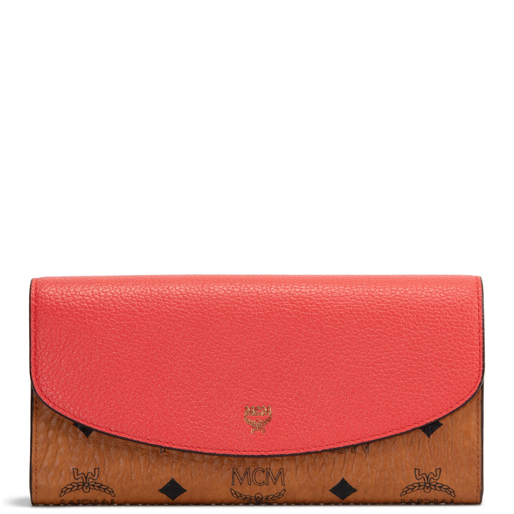 MCM Visetos Wallet - Coral