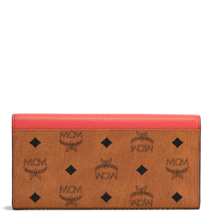 MCM Visetos Wallet - Coral
