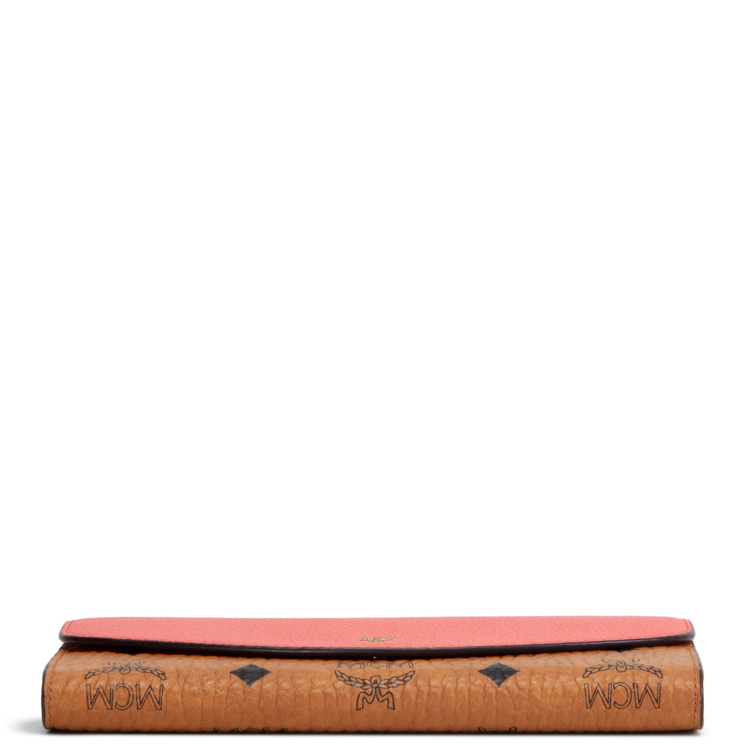 MCM Visetos Wallet - Coral