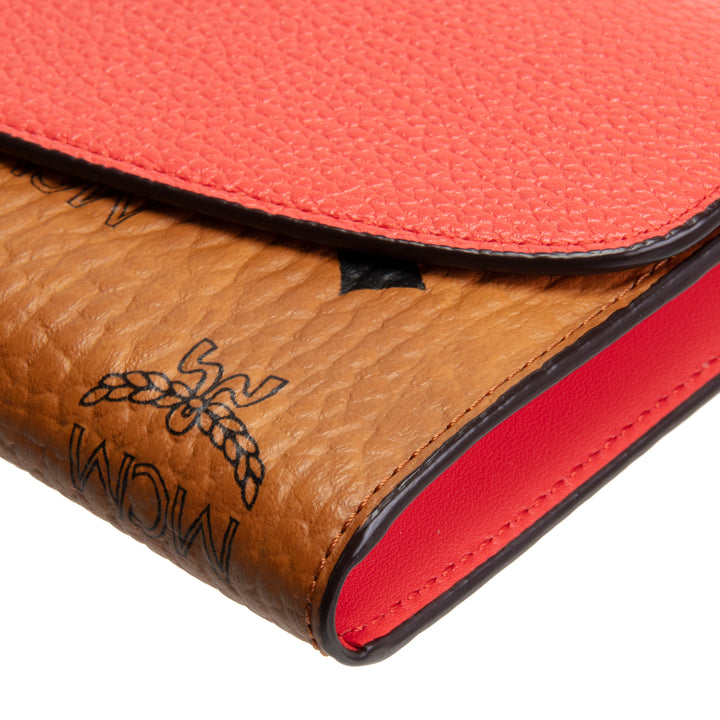 MCM Visetos Wallet - Coral
