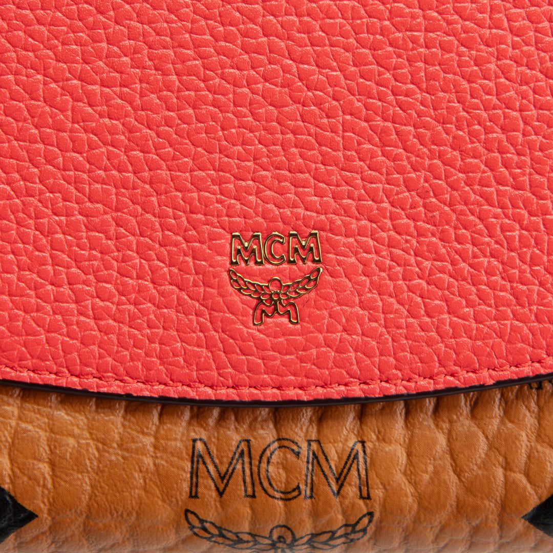 MCM Visetos Wallet - Coral