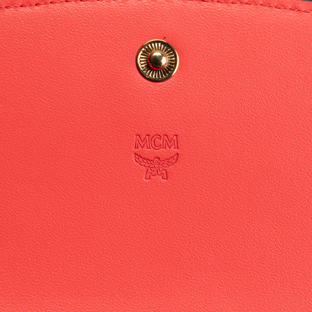 MCM Visetos Wallet - Coral