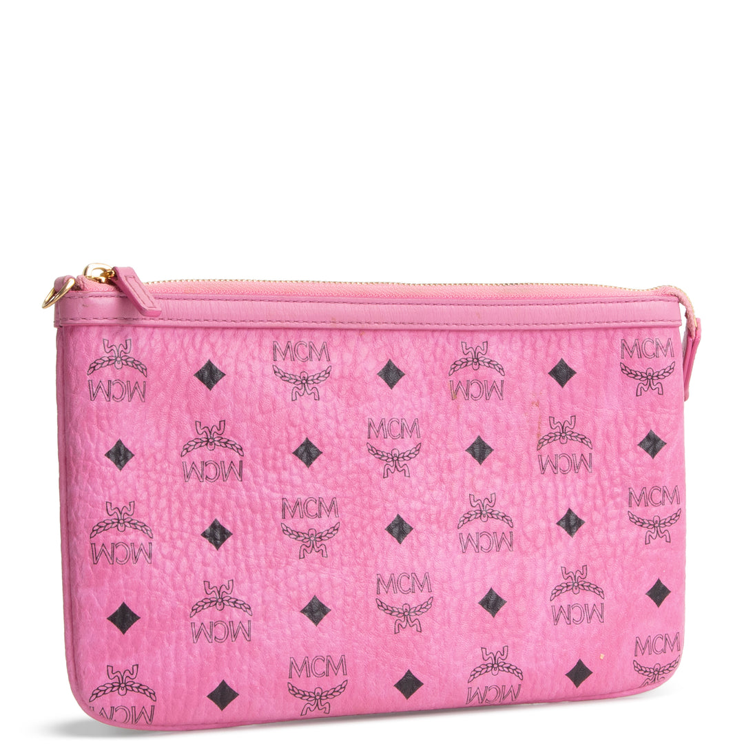 MCM Visetos Pouch - Pink