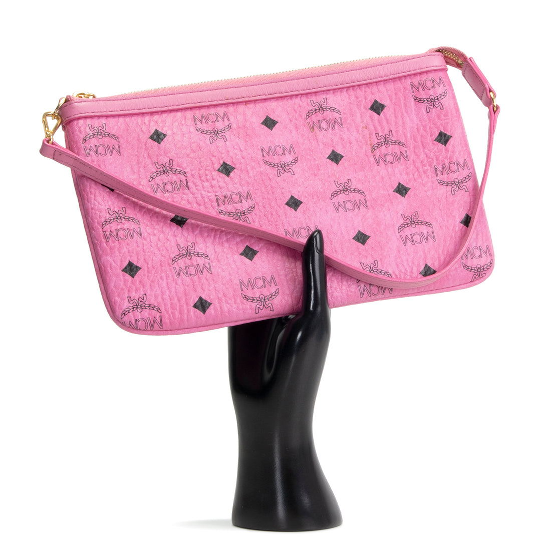 MCM Visetos Pouch - Pink